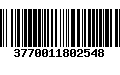 Código de Barras 3770011802548