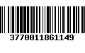 Código de Barras 3770011861149