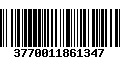 Código de Barras 3770011861347