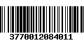 Código de Barras 3770012084011