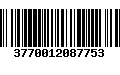 Código de Barras 3770012087753