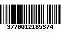 Código de Barras 3770012185374