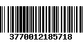 Código de Barras 3770012185718