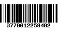 Código de Barras 3770012259402