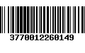 Código de Barras 3770012260149