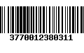 Código de Barras 3770012380311