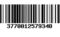 Código de Barras 3770012579340