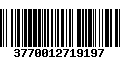 Código de Barras 3770012719197