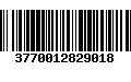 Código de Barras 3770012829018