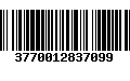 Código de Barras 3770012837099