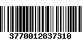 Código de Barras 3770012837310