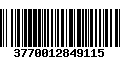 Código de Barras 3770012849115