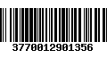 Código de Barras 3770012901356