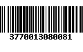 Código de Barras 3770013080081