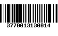 Código de Barras 3770013130014