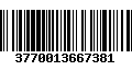 Código de Barras 3770013667381