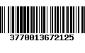 Código de Barras 3770013672125