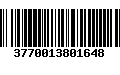 Código de Barras 3770013801648