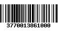 Código de Barras 3770013861000