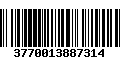 Código de Barras 3770013887314