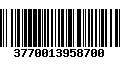 Código de Barras 3770013958700