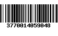 Código de Barras 3770014059048