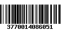 Código de Barras 3770014086051