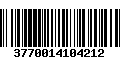 Código de Barras 3770014104212