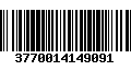 Código de Barras 3770014149091