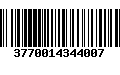 Código de Barras 3770014344007