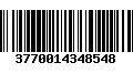 Código de Barras 3770014348548