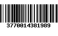 Código de Barras 3770014381989