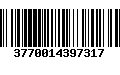 Código de Barras 3770014397317