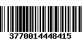 Código de Barras 3770014448415