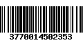 Código de Barras 3770014502353