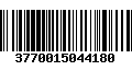 Código de Barras 3770015044180