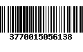 Código de Barras 3770015056138