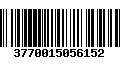 Código de Barras 3770015056152