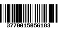 Código de Barras 3770015056183