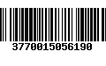 Código de Barras 3770015056190