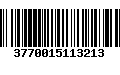 Código de Barras 3770015113213