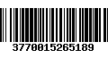 Código de Barras 3770015265189