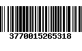 Código de Barras 3770015265318