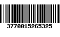 Código de Barras 3770015265325