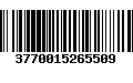 Código de Barras 3770015265509