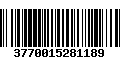 Código de Barras 3770015281189