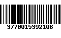 Código de Barras 3770015392106