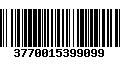 Código de Barras 3770015399099