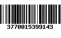 Código de Barras 3770015399143