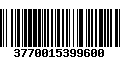 Código de Barras 3770015399600